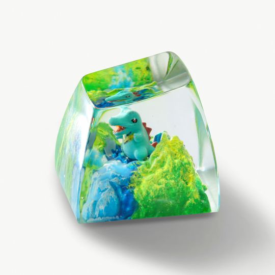 TOTODILE PKM Artisan Keycap, Spacebar Keycap, Keycap Set, Cute Keycap