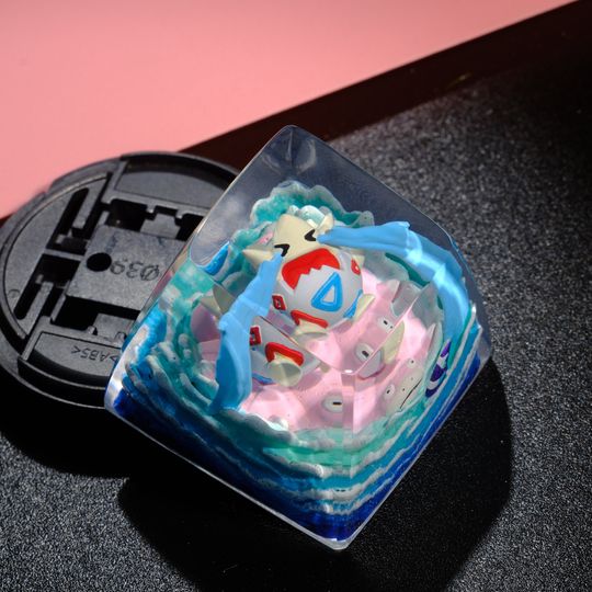 TOGEPI PKM Artisan Keycap, Spacebar Keycap, Keycap Set, Cute Keycap