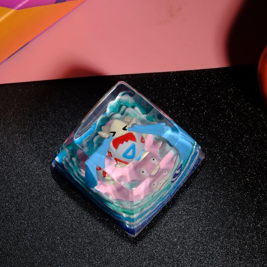 TOGEPI PKM Artisan Keycap, Spacebar Keycap, Keycap Set, Cute Keycap