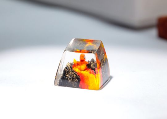 Charamander PKM Artisan Keycap, Spacebar Keycap, Keycap Set, Cute Keycap