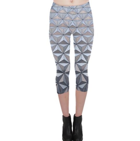 Epcot Spaceship Earth Inspired Capri Leggings