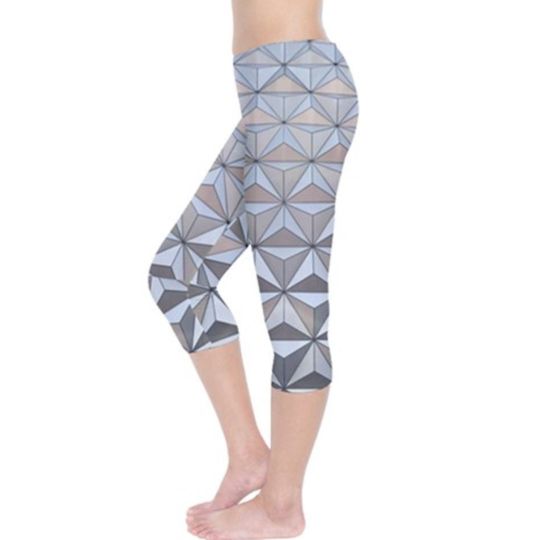 Epcot Spaceship Earth Inspired Capri Leggings