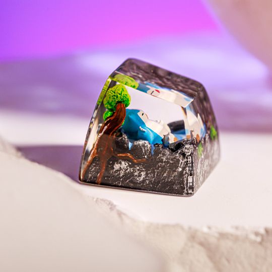 Sn Lax PKM Artisan Keycap, Spacebar Keycap, Keycap Set, Cute Keycap