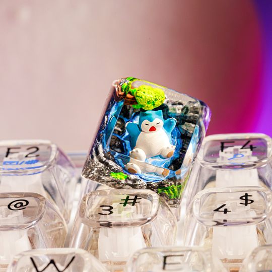 Sn Lax PKM Artisan Keycap, Spacebar Keycap, Keycap Set, Cute Keycap