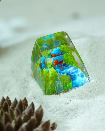 Mudkip PKM Artisan Keycap, Spacebar Keycap, Keycap Set, Cute Keycap