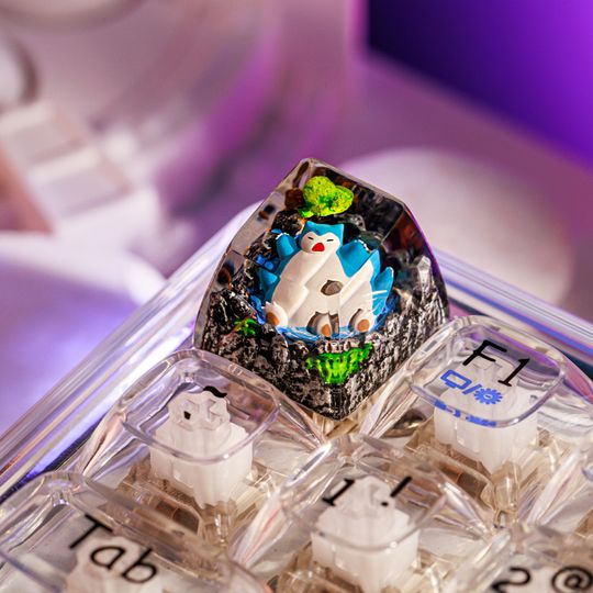 Sn Lax PKM Artisan Keycap, Spacebar Keycap, Keycap Set, Cute Keycap