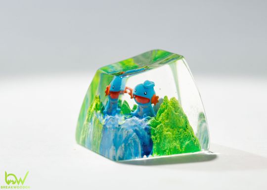 Mudkip PKM Artisan Keycap, Spacebar Keycap, Keycap Set, Cute Keycap