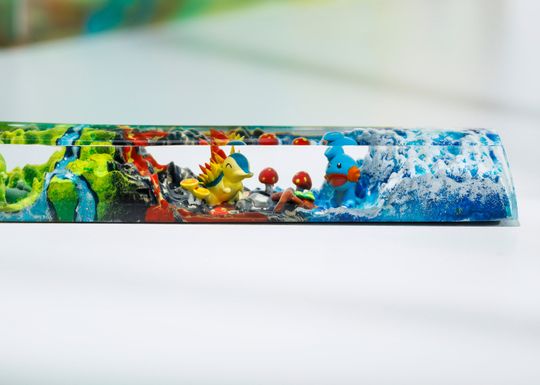 Mudkip PKM Artisan Keycap, Spacebar Keycap, Keycap Set, Cute Keycap
