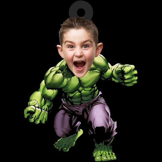 Personalized Superhero Ornament