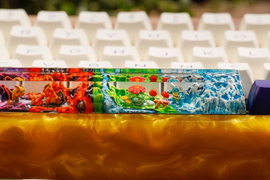 Charizard PKM Keycaps, Spacebar Keycap, Keycap Set, Cute Keycap