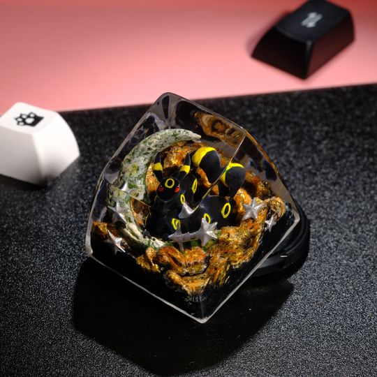 UMBREON PKM Artisan Keycap, Spacebar Keycap, Keycap Set, Cute Keycap