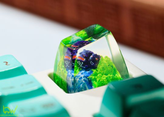 WEEZING PKM Artisan Keycap, Spacebar Keycap, Keycap Set, Cute Keycap