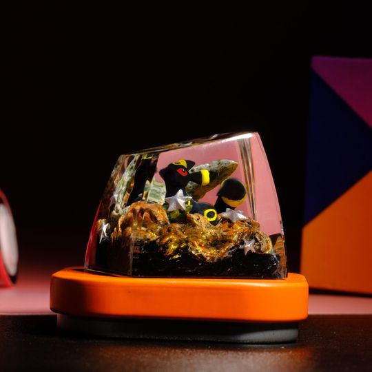 UMBREON PKM Artisan Keycap, Spacebar Keycap, Keycap Set, Cute Keycap
