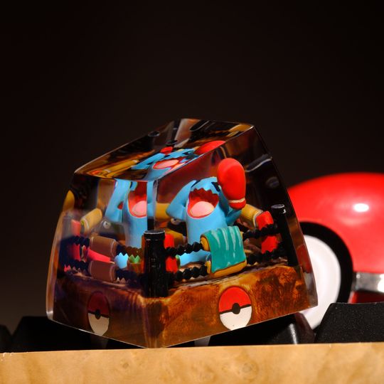 WOBBUFFET PKM Artisan Keycap, Spacebar Keycap, Keycap Set, Cute Keycap