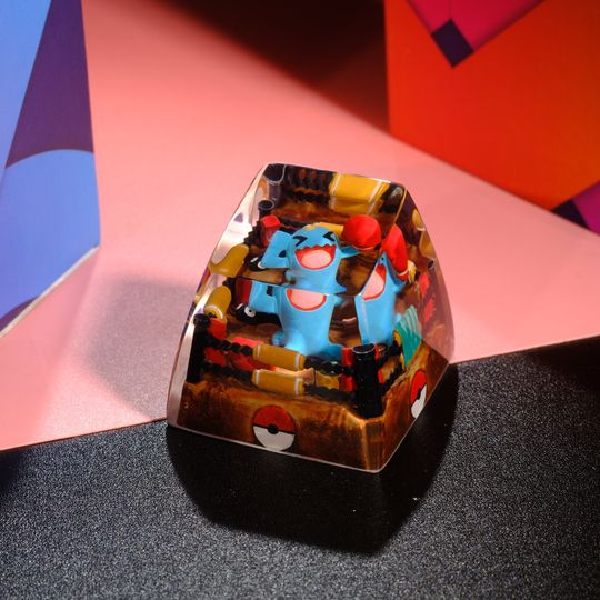 WOBBUFFET PKM Artisan Keycap, Spacebar Keycap, Keycap Set, Cute Keycap