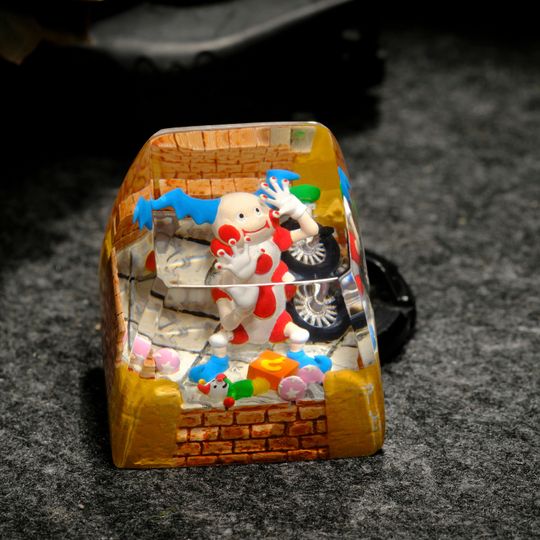 MR MIME Artisan Keycap, Spacebar Keycap, Keycap Set, Cute Keycap