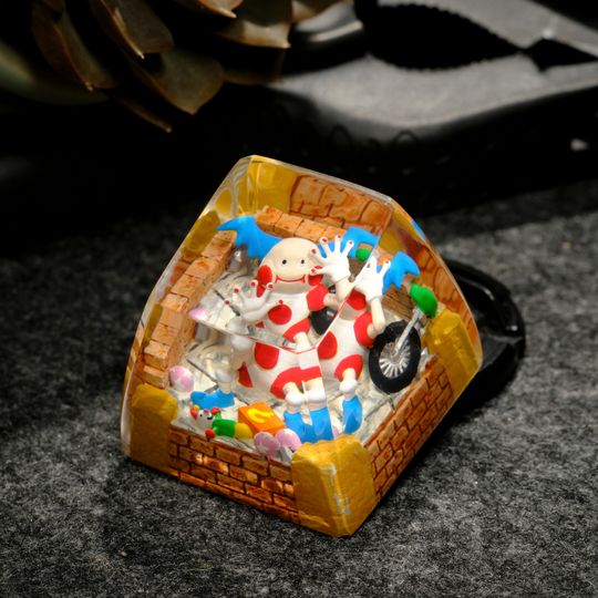 MR MIME Artisan Keycap, Spacebar Keycap, Keycap Set, Cute Keycap