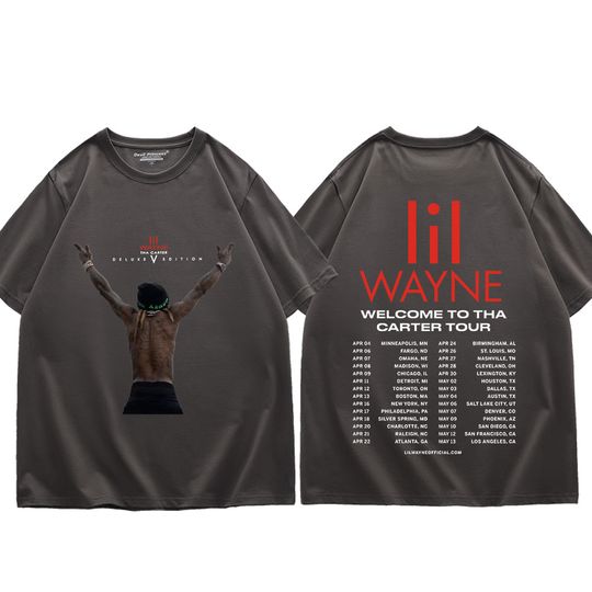 Rapper Lil Wayne Double Sided Graphic T Shirts