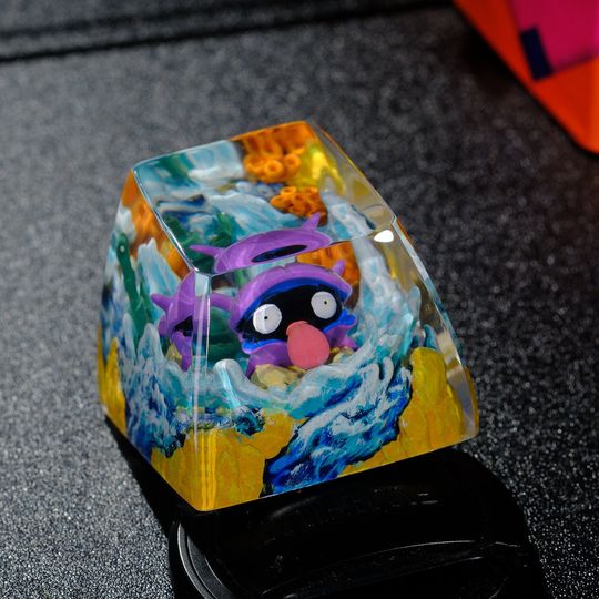 SHELLDER PKM Artisan Keycap, Spacebar Keycap, Keycap Set, Cute Keycap