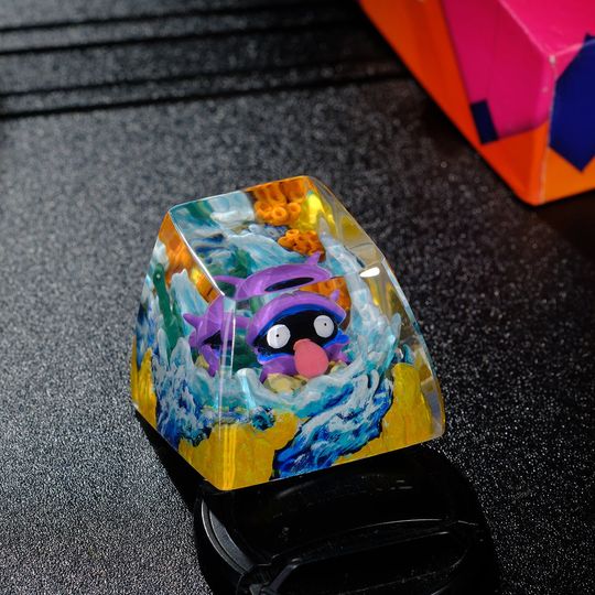 SHELLDER PKM Artisan Keycap, Spacebar Keycap, Keycap Set, Cute Keycap