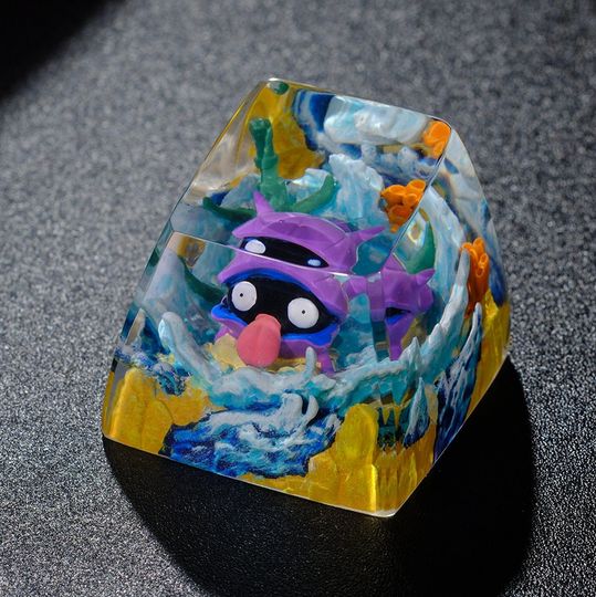 SHELLDER PKM Artisan Keycap, Spacebar Keycap, Keycap Set, Cute Keycap