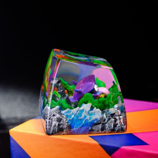 SHELLDER PKM Artisan Keycap, Spacebar Keycap, Keycap Set, Cute Keycap