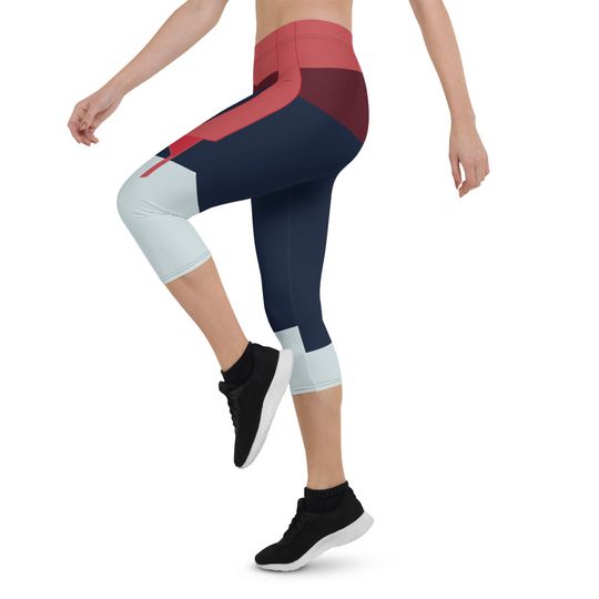 The Fighting Warrior Princess Running Costume Capri Leggings