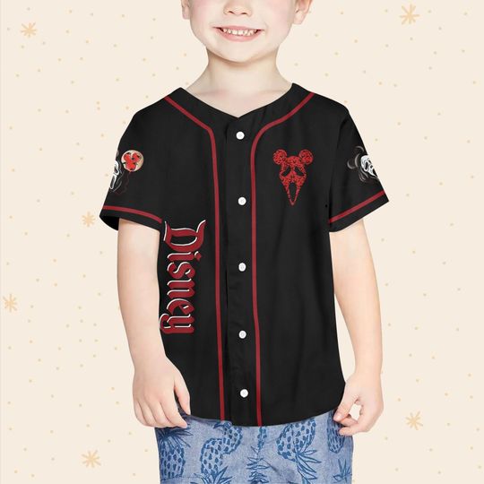 Personalized Mickey Scream Ghostface Disney Baseball Jersey, Disney Jersey
