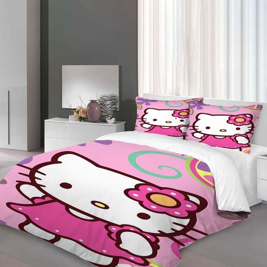 Christmas Hello Kitty Bedding Set.