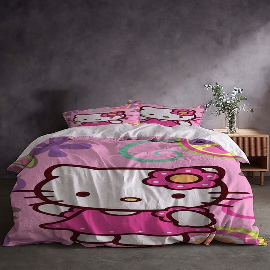 Christmas Hello Kitty Bedding Set.