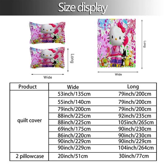 Christmas Hello Kitty Bedding Bedroom, Bedding Set.