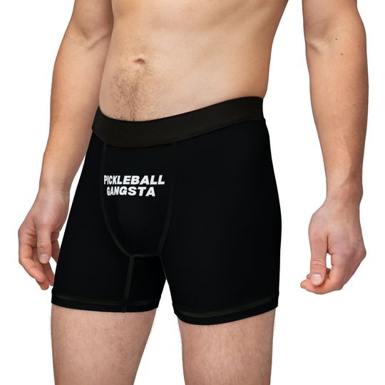 Pickleball Gangsta Men's Boxers, Funny Gift for Him