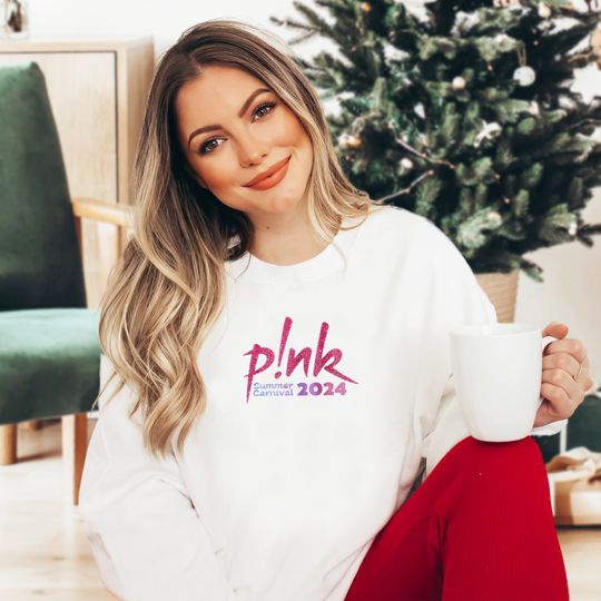 Pink Summer Tour 2024 Double Sided Sweatshirt