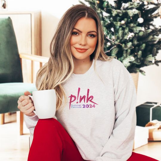 Pink Summer Tour 2024 Double Sided Sweatshirt