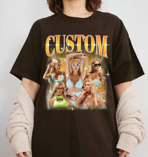 Custom 90s Bootleg, Custom Bootleg Rap Tee T shirt, Custom Photo Bootleg