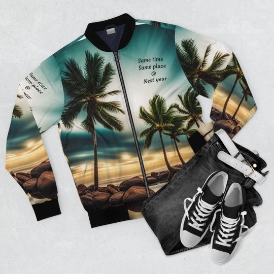 Vintage Men's Bomber Jacket, Retro Men's Bomber Jacket