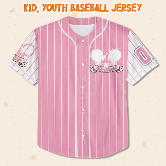 Personalize Princess Disney Rapunzel, Custom Name Disney Baseball Jersey