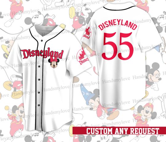 Custom Disneyland Baseball Jersey Vacation Matching