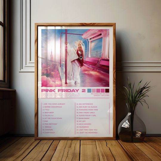 Nicki Minaj Posters 3 Pack, Nicki Minaj Albums Art Cover Wall Print