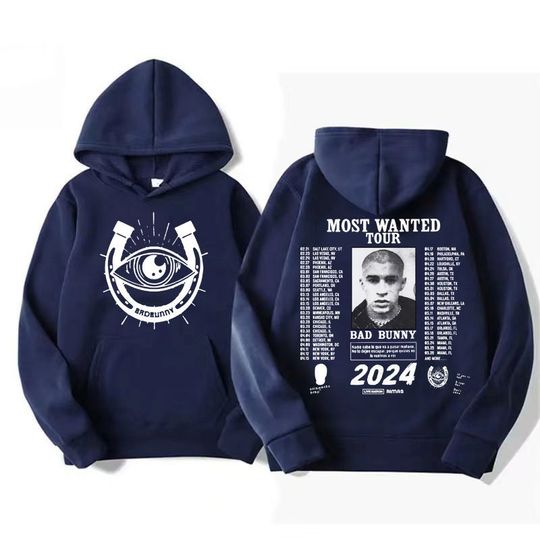 Bad Bunny The Most Wanted 2024 Tour Hoodies