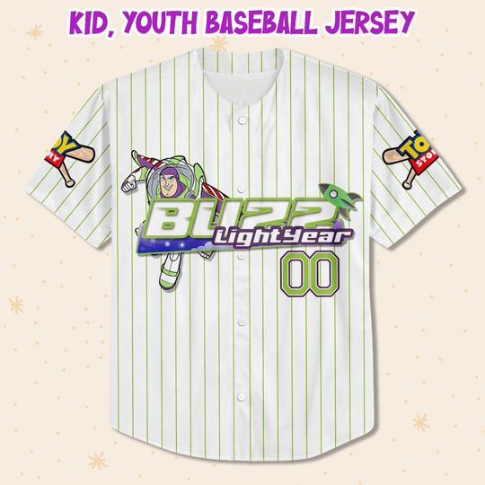 Personalized Buzz Lightyear Disney Baseball Jersey, Disney Jersey