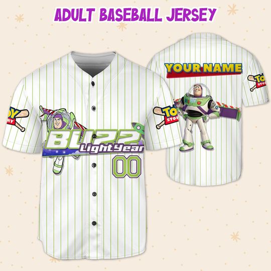 Personalized Buzz Lightyear Disney Baseball Jersey, Disney Jersey