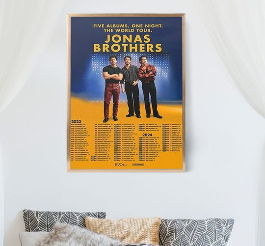 Jonas Brothers Tour 2023 - 2024 Poster