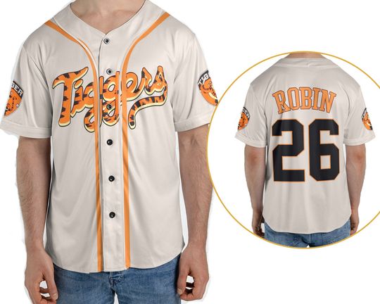 Tiggers Robin 26 Winnie The Pooh 2 Sided Baseball Jersey Shirt