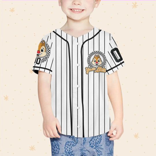 Personalized Chip And Dale Disney Baseball Jersey, Disney Jersey