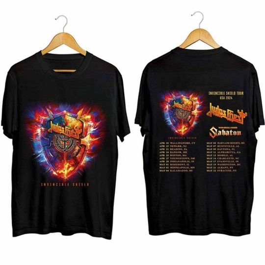 Judas Priest Invincible Shield 2024 Tour T-Shirt
