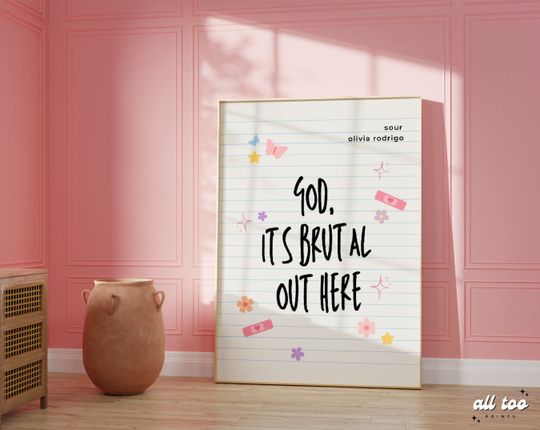 Olivia Rodrigo Brutal Poster | Olivia Rodrigo Merch Olivia Rodrigo