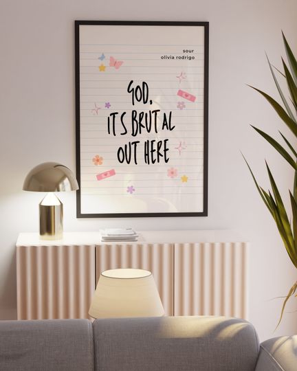 Olivia Rodrigo Brutal Poster | Olivia Rodrigo Merch Olivia Rodrigo