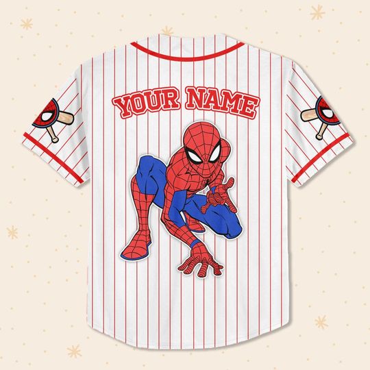 Custom Disney Spiderman Spiderverse Peter Parker Baseball