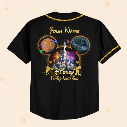 Personalized Mickey Disney Vacation Baseball Jersey, Disney Jersey